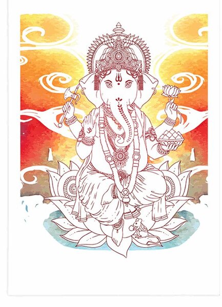Poster Ganesha hinduistic
