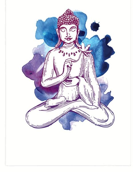 Poster ilustrația a lui Buddha