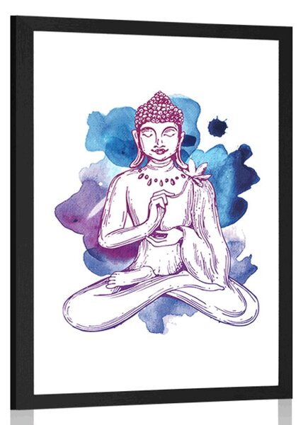 Poster ilustrația a lui Buddha
