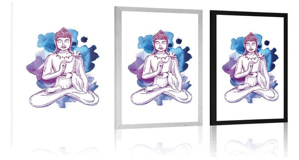 Poster ilustrația a lui Buddha