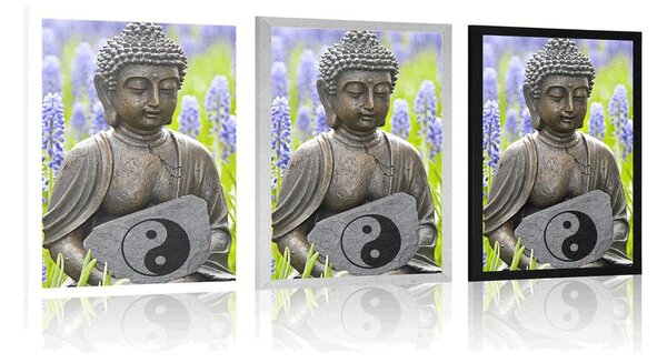 Poster Buddha yin și yang