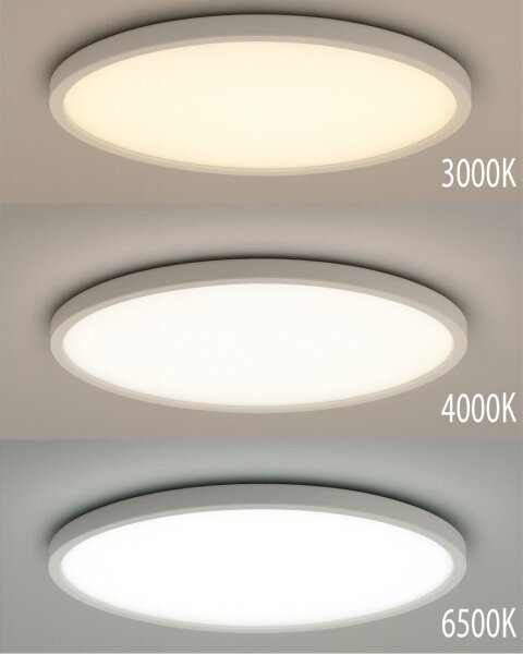 Plafonieră LED 32W, 230V, 3000/4000/6500K, diametru 40 cm, albă