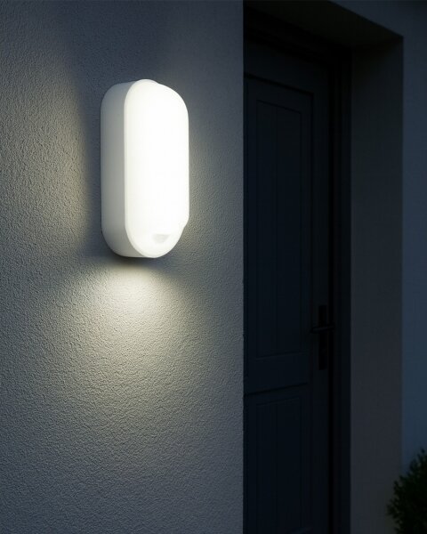 Aplica LED de exterior cu senzor de mișcare, 12/15/18W, 230V, IP65