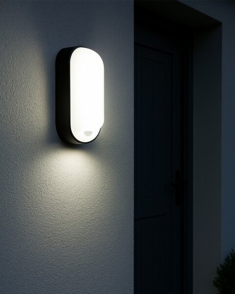Aplica LED de exterior cu senzor de mișcare, 12/15/18W, 230V, IP65