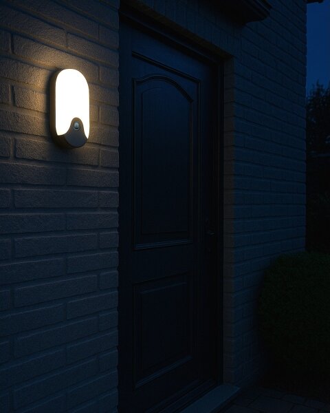 Aplica de exterior LED cu senzor de mișcare, 18W/230V, IP44, antracit