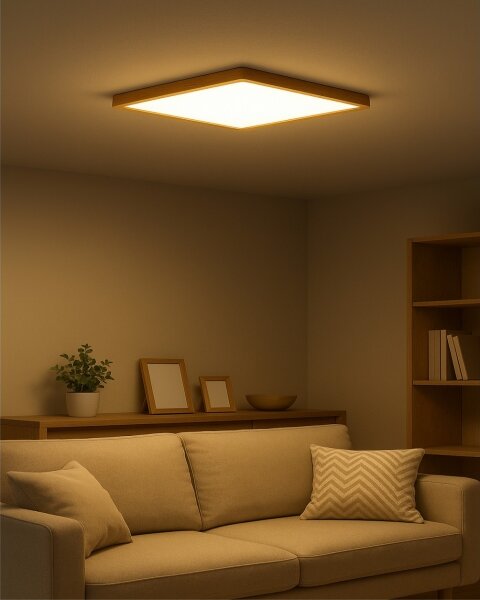 Plafonier LED, 40W, 230V, 3000/4000/6500K, 50x50 cm, bej