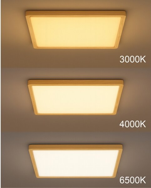 Plafonieră LED, 32W/230V, 3000/4000/6500K, 40x40 cm, bej