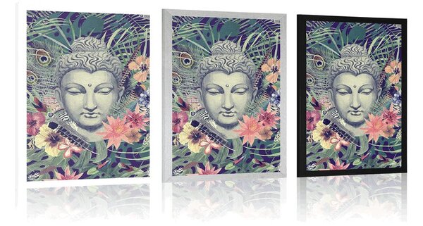 Poster Buddha pe fundal exotic