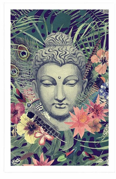 Poster Buddha pe fundal exotic