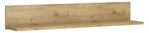 Etajera suspendat AYSON, stejar artizanal maro, 125.4x22x20 cm