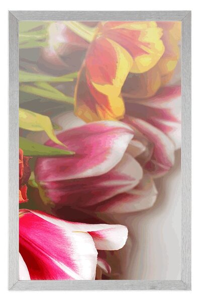 Poster buchet de lalele colorate