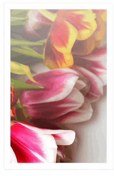 Poster buchet de lalele colorate