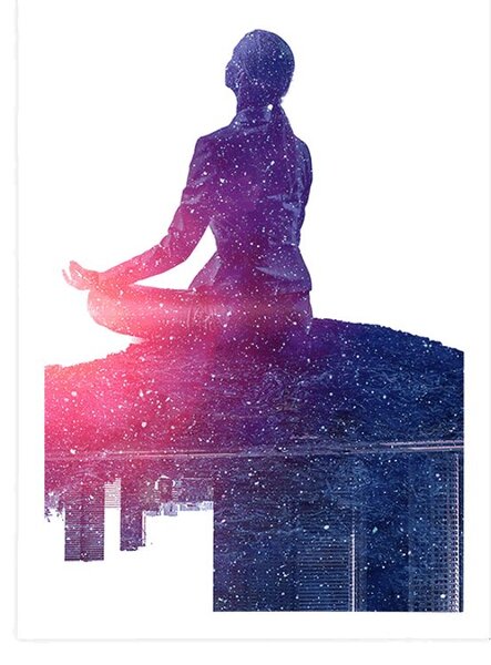 Poster meditația femeii