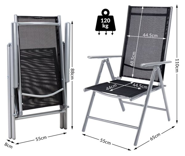 Deuba Set din aluminiu Alu 1+8 - argintiu