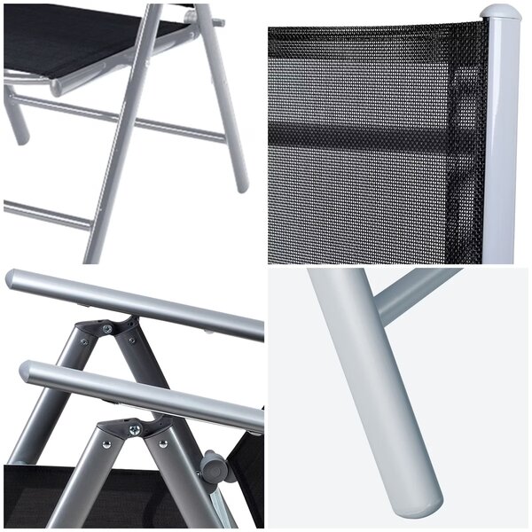Deuba Set din aluminiu Alu 1+8 - argintiu