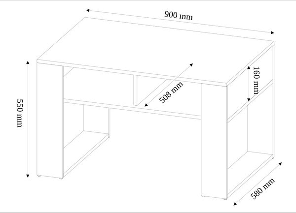 Masă de cafea modernă 58 x 90 x 55 cm antracit
