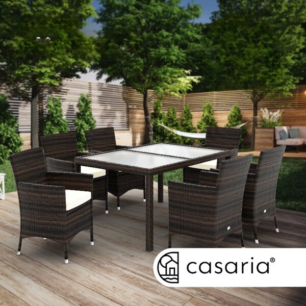 Deuba Set ratan de gradina Berlin 1+6 - maro