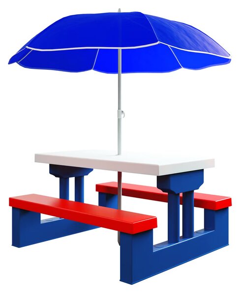 Deuba Set de grădină pentru copii cu umbrelă