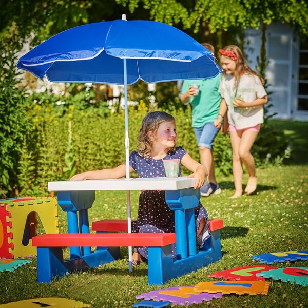 Deuba Set de grădină pentru copii cu umbrelă