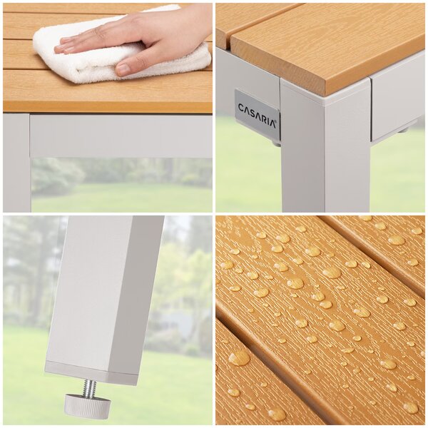 Deuba Set de grădină Bern 1+4 din aluminiu - gri