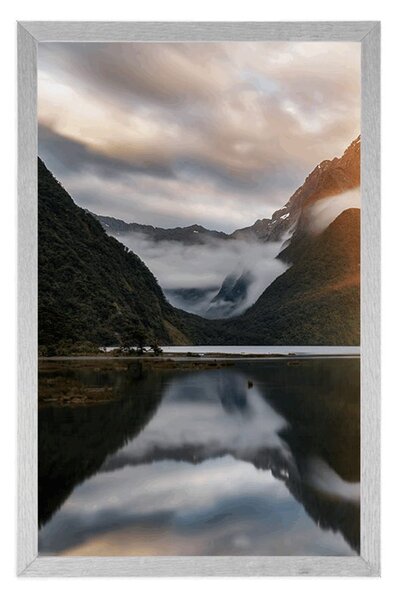 Poster Milford Sound la răsăritul soarelui