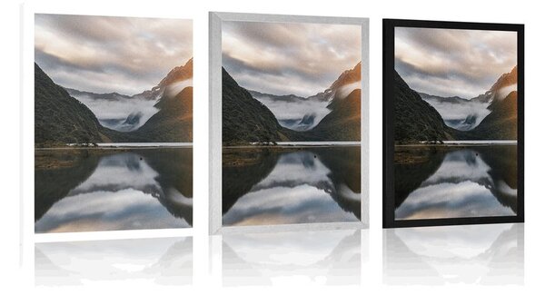 Poster Milford Sound la răsăritul soarelui