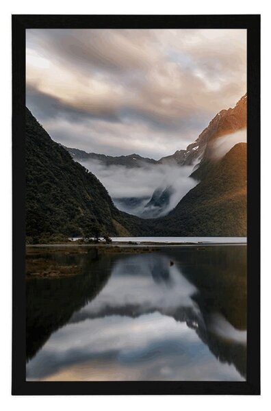 Poster Milford Sound la răsăritul soarelui