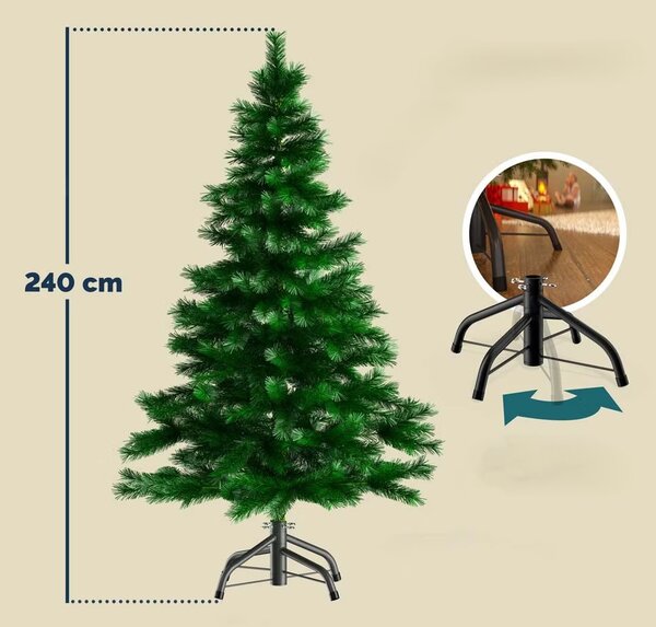 Deuba Brad artificial 240cm + suport - verde