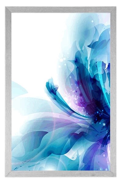 Poster flori în stilul futurist