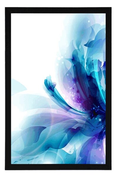 Poster flori în stilul futurist