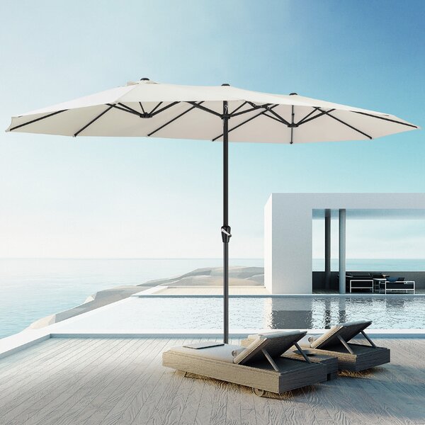 Deuba Umbrelă de soare de grădină XXL - crem