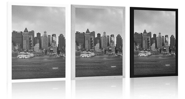 Poster New York unic în design alb-negru