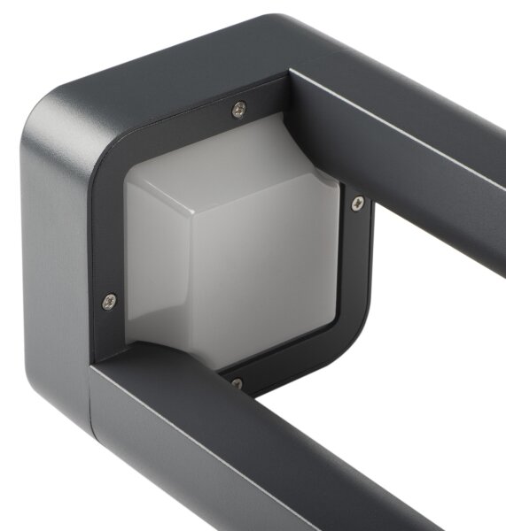 Kanlux 36552 - Aplică de perete pentru exterior PEVO, 1x GX53/11W/230V, IP44, antracit