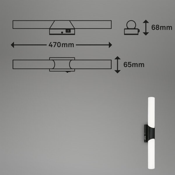Briloner 2111-115 - LED Aplică pentru oglindă de baie LED/11W/230V IP44