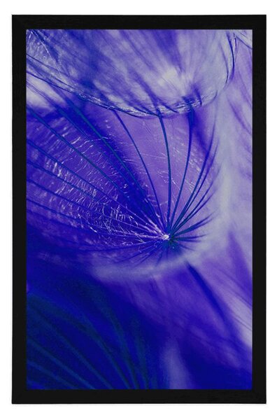 Poster păpădie frumoasă în design violet