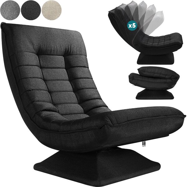 Deuba Scaun de lounge - negru