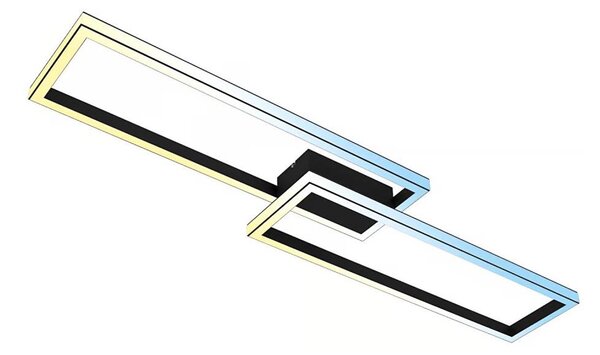 Briloner 3761015 - Lampă LED de tavan cu dimmer LED/45W/230V 2700-6500K+telecomandă neagră