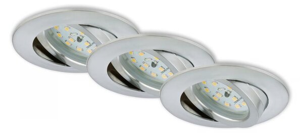 Briloner 7296-039 - Set 3x spoturi LED încastrate pentru baie LED/6,5W/230V IP23