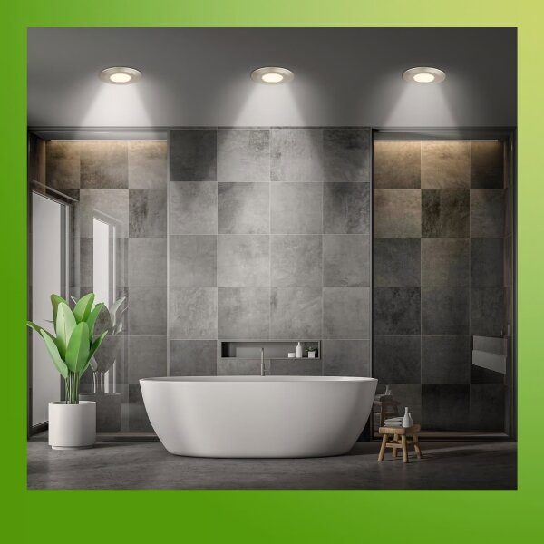 Set 3x plafoniere LED pentru baie Briloner KLIRA 7588032, 4,9 W, 230 V, IP44, crom