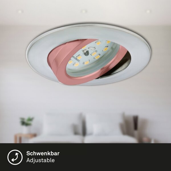 Briloner 7296-039 - Set 3x spoturi LED încastrate pentru baie LED/6,5W/230V IP23