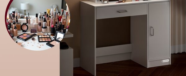 Deuba Masuta de toaleta Jocelyn cu iluminare LED 90x38x137 cm - alba