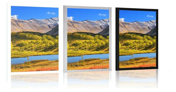Poster natură frumoasă în Kamchatka în Rusia