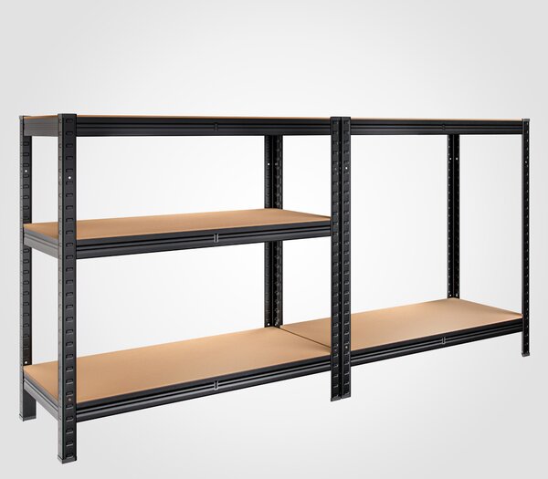 Deuba Set 2 rafturi 180x90x40cm - negru