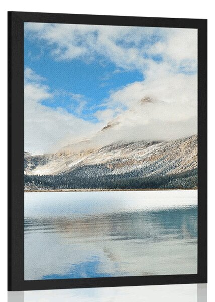 Poster lac de munte frumos