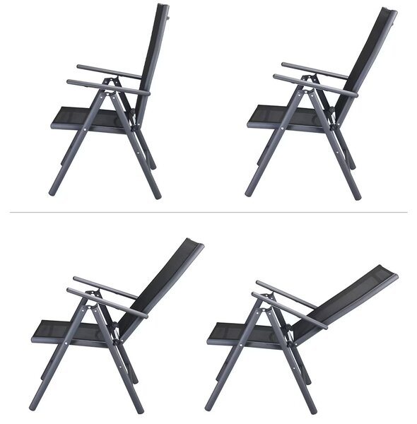 Deuba Set de grădină Bern 1+6 din aluminiu - antracit WPC