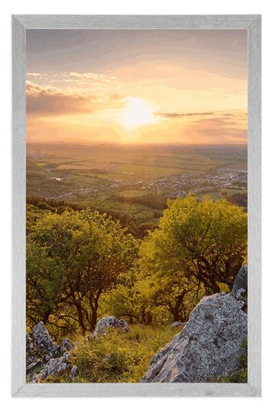 Poster natură frumoasă scăldată de soare