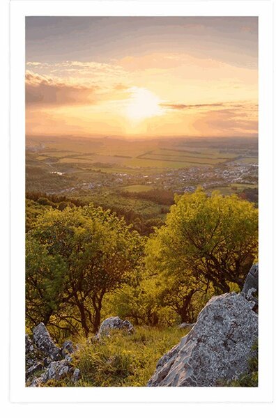 Poster natură frumoasă scăldată de soare