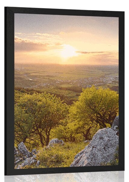 Poster natură frumoasă scăldată de soare