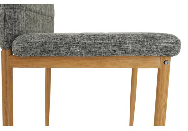 Scaun de sufragerie Collort nova (gri deschis + fag). 744541