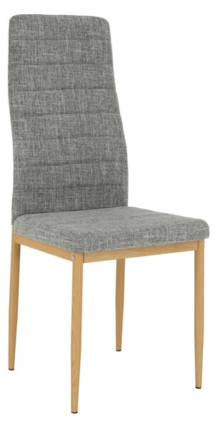 Scaun de sufragerie Collort nova (gri deschis + fag). 744541